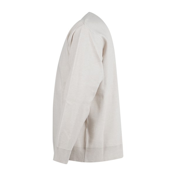 Officina36 - Maglione girocollo bianco in lana per uomo | ar41 burro