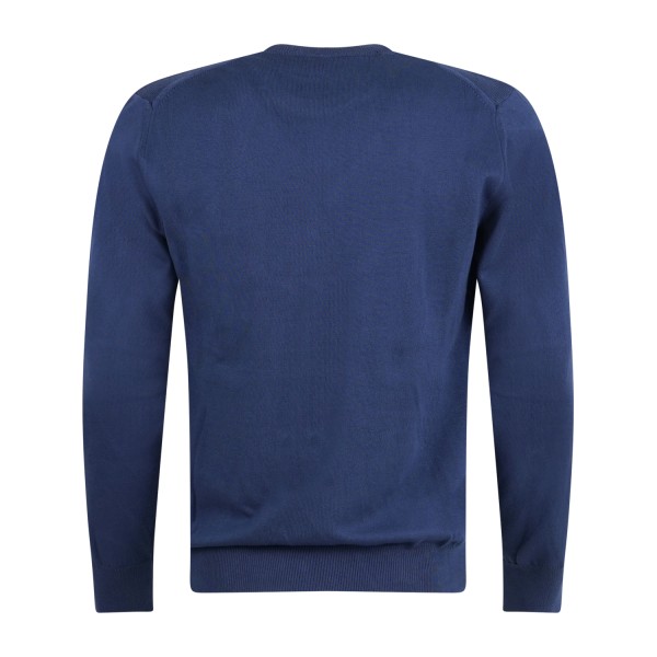 Roy Roger's - Maglione girocollo azzurro in cotone per uomo | rru502cn46xxxx