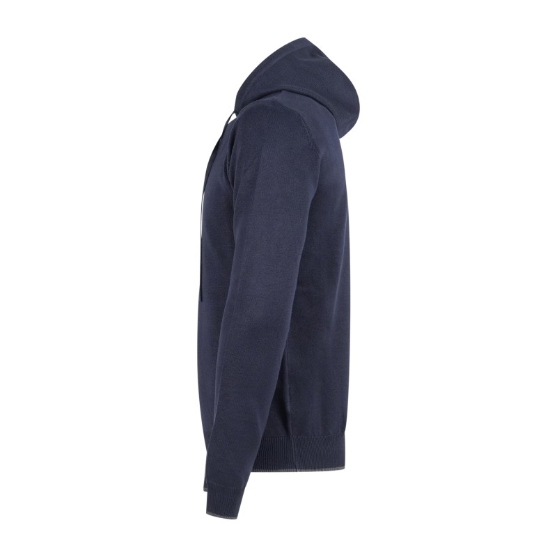 Hamaki-Ho - Maglione blu con cappuccio con laccetti per uomo | mi3177h bl blu