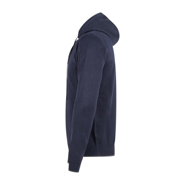Hamaki-Ho - Maglione blu con cappuccio con laccetti per uomo | mi3177h bl blu