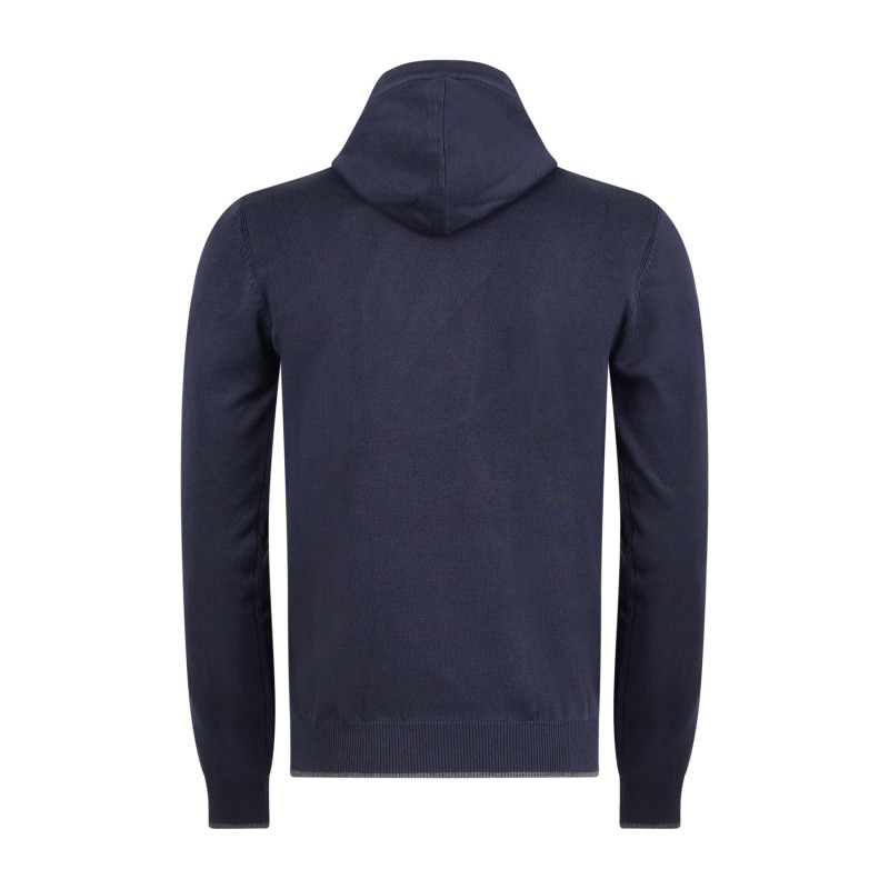 Hamaki-Ho - Maglione blu con cappuccio con laccetti per uomo | mi3177h bl blu