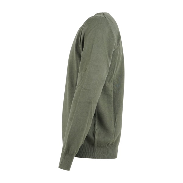 Roy Roger's - Maglione girocollo verde in cotone per uomo | rru502cn46xxxx