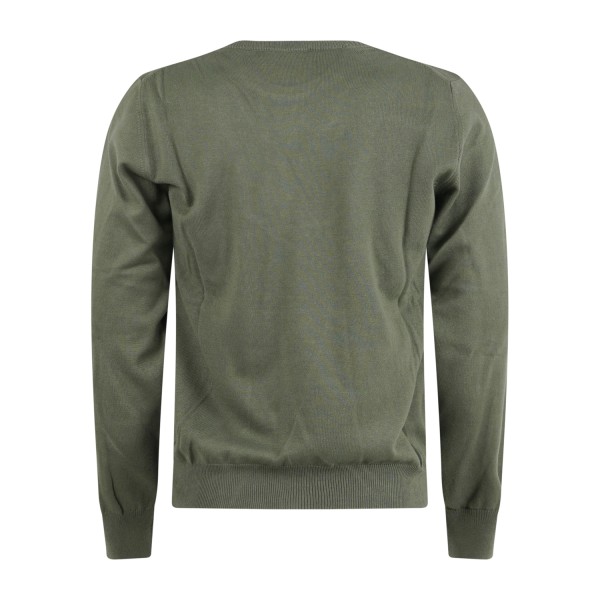 Roy Roger's - Maglione girocollo verde in cotone per uomo | rru502cn46xxxx
