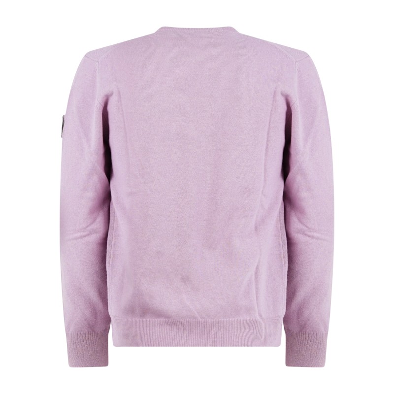 Roy Roger's - Maglione girocollo rosa in lana e cashmere per uomo |