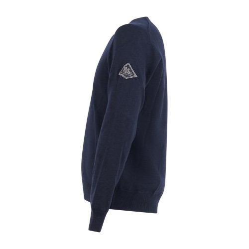 Roy Roger's - Maglione girocollo blu in lana e cashmere per uomo | 2