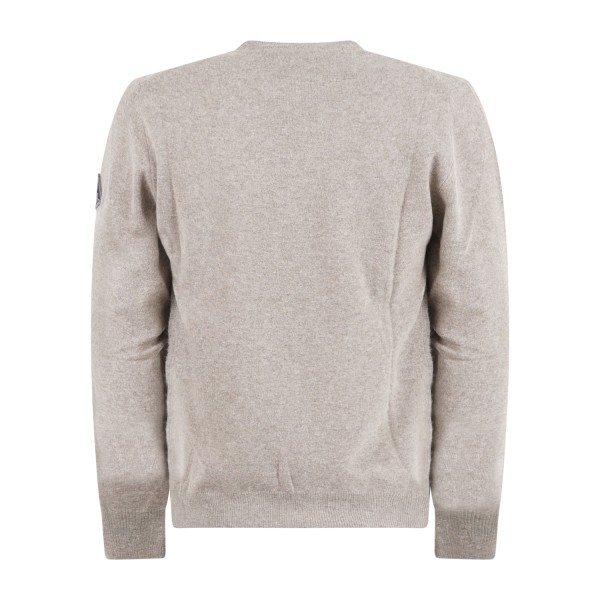Roy Roger's - Maglione girocollo beige in lana e cashmere per uomo |