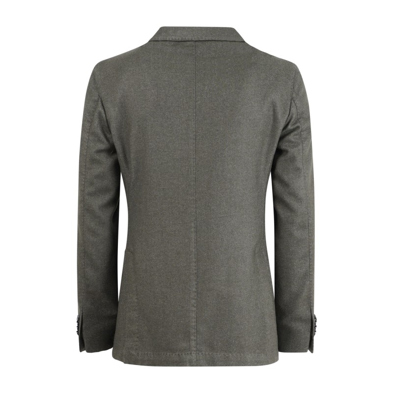 L.B.M. 1911 - Giacca verde monopetto in lana e cashmere per uomo | m2887