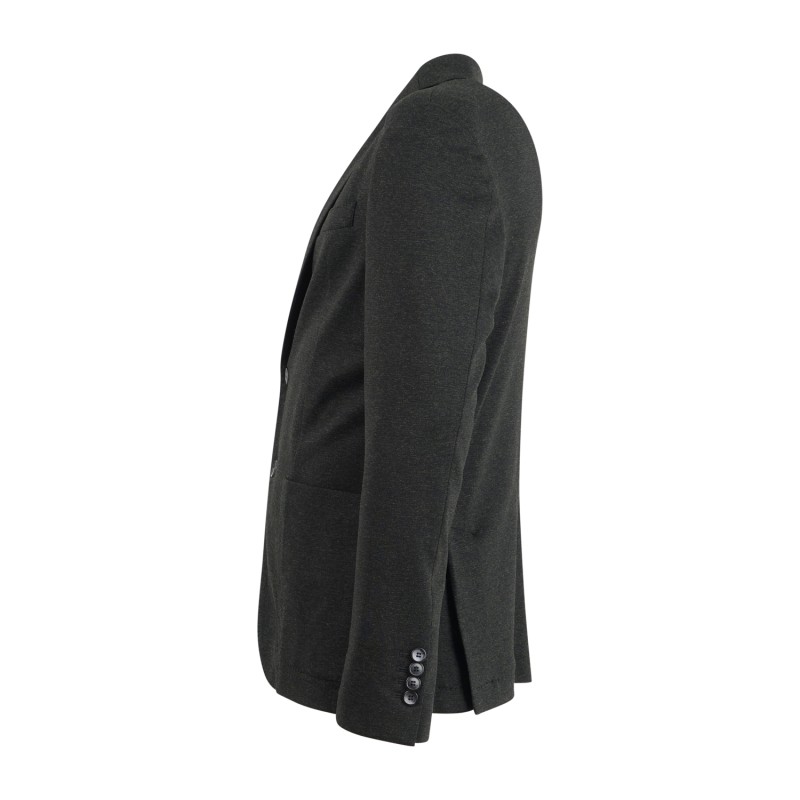 Havana & Co - Giacca verde monopetto in jersey di cotone per uomo | h2608 g5566