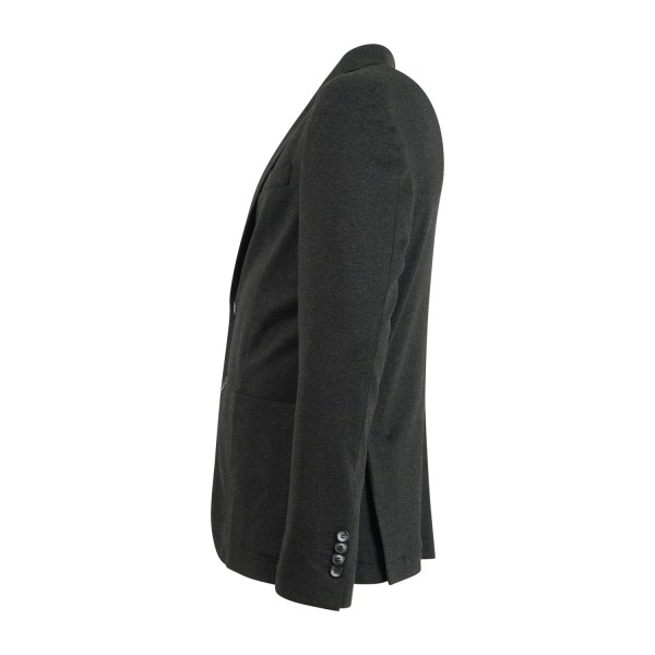 Havana & Co - Giacca verde monopetto in jersey di cotone per uomo | h2608 g5566
