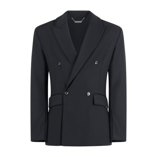 Richmond X - Giacca nera Thomasky doppiopetto in viscosa per uomo | uma25316gc