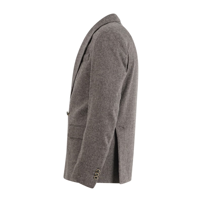 Marsem - Giacca marrone doppiopetto in lana vintage per uomo | g076 t268 060moro