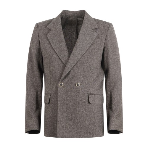 Marsem - Giacca marrone doppiopetto in lana vintage per uomo | g076 t268 060moro