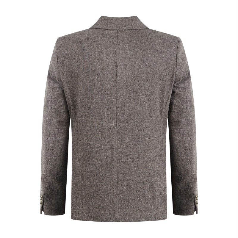 Marsem - Giacca marrone doppiopetto in lana vintage per uomo | g076 t268 060moro