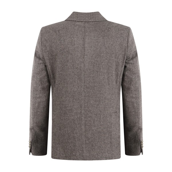 Marsem - Giacca marrone doppiopetto in lana vintage per uomo | g076 t268 060moro