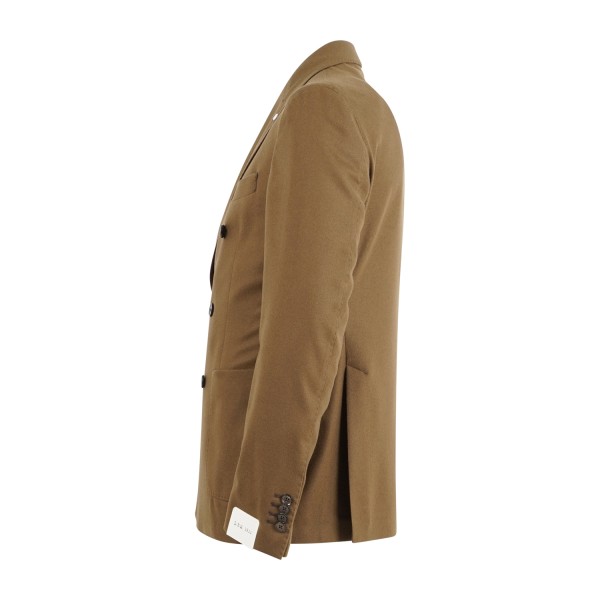 L.B.M. 1911 - Giacca marrone doppiopetto in lana vergine per uomo | m2686