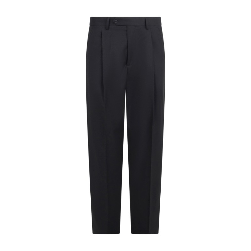 Marsem - Abito nero in misto lana con pantalone palazzo per uomo | ab80s56 t015