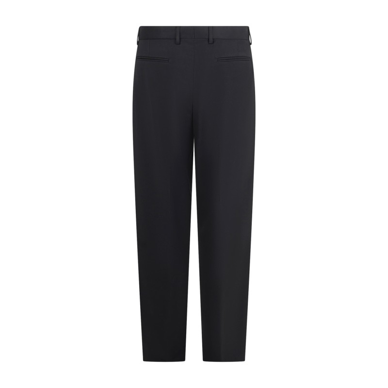 Marsem - Abito nero in misto lana con pantalone palazzo per uomo | ab80s56 t015