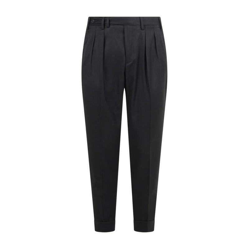 Alessandro Gilles - Abito nero in lana sfoderato con pantalone con doppia pence