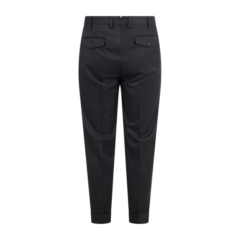 Alessandro Gilles - Abito nero in lana sfoderato con pantalone con doppia pence