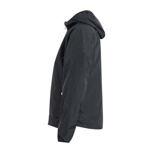 Richmond X - Giubbotto nero Samari reversibile con cappuccio e stampa logo per