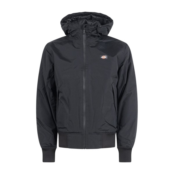 Dickies - Giubbotto nero New Sarpy con cappuccio in tessuto impermeabile per