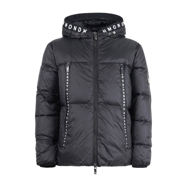 Richmond X - Giubbotto nero Lima trapuntato con cappuccio per uomo |