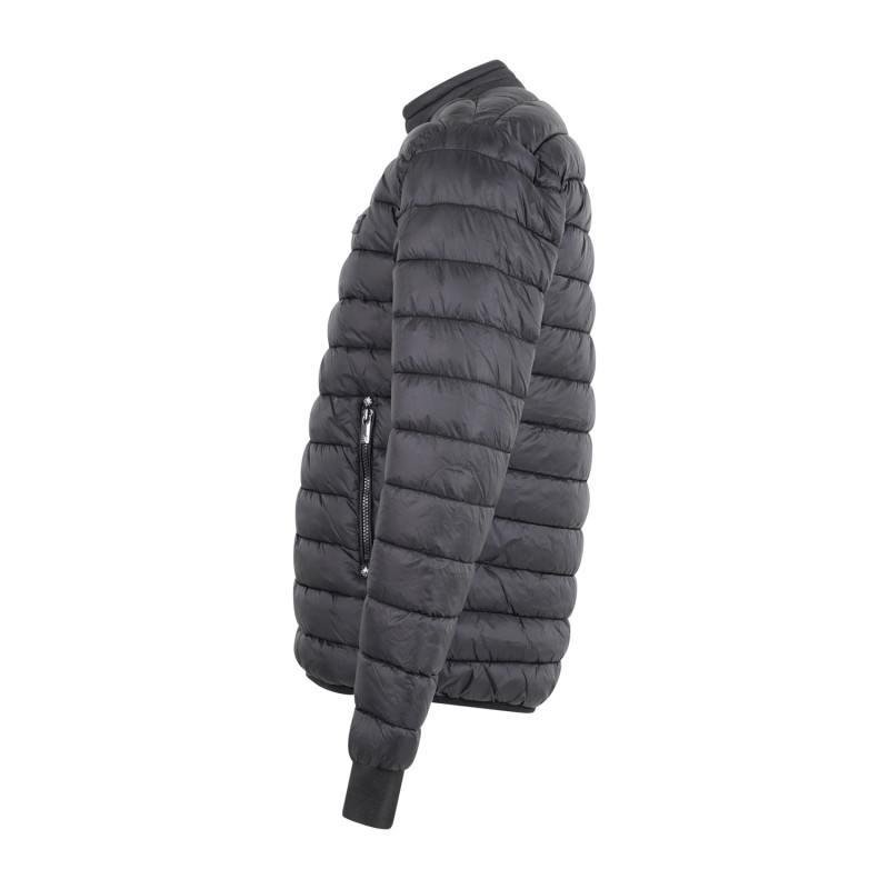 Richmond X - Giubbotto nero Barrero trapuntato patch logo gommato sul petto per