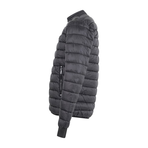 Richmond X - Giubbotto nero Barrero trapuntato patch logo gommato sul petto per