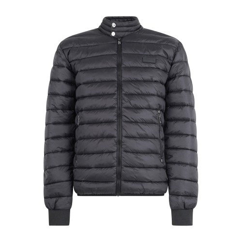 Richmond X - Giubbotto nero Barrero trapuntato patch logo gommato sul petto per