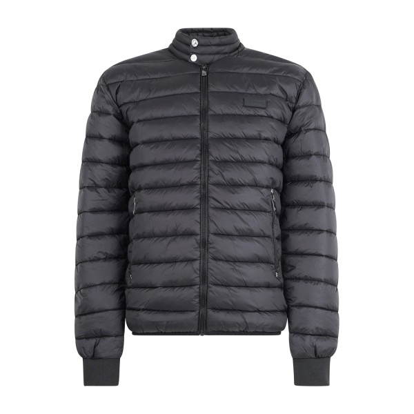 Richmond X - Giubbotto nero Barrero trapuntato patch logo gommato sul petto per