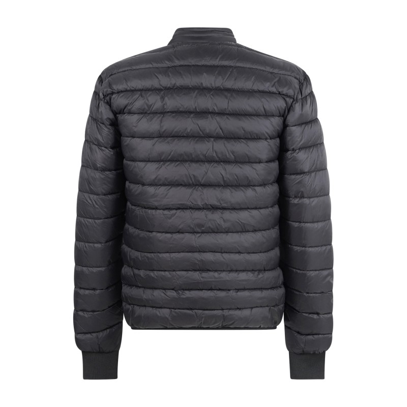 Richmond X - Giubbotto nero Barrero trapuntato patch logo gommato sul petto per