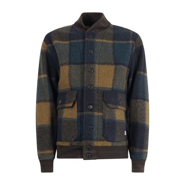 Roy Roger's - Giubbotto multicolor a fantasia check in misto lana per uomo |