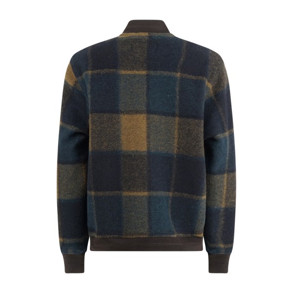 Roy Roger's - Giubbotto multicolor a fantasia check in misto lana per uomo |