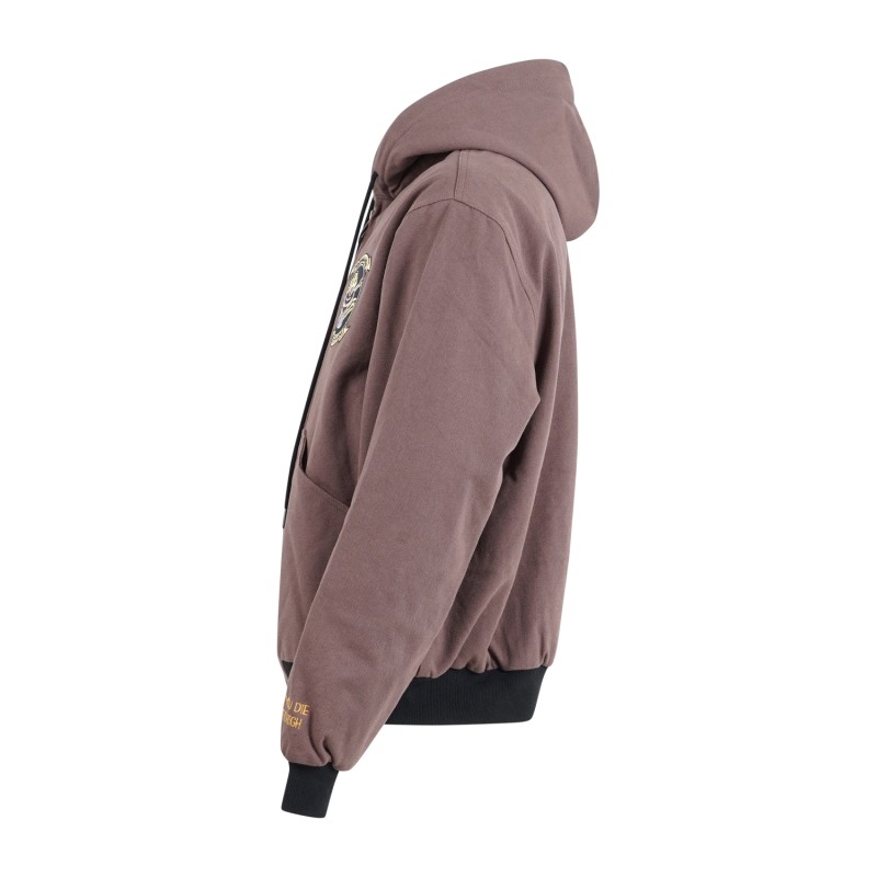 Propaganda - Giubbotto marrone Trooper bomber in canvas imbottito per uomo |