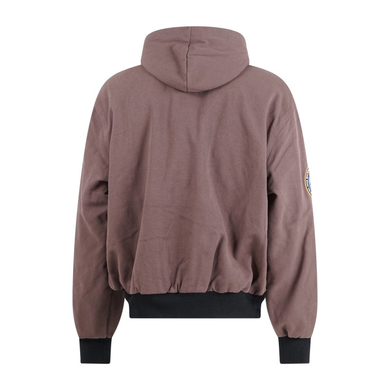 Propaganda - Giubbotto marrone Trooper bomber in canvas imbottito per uomo |