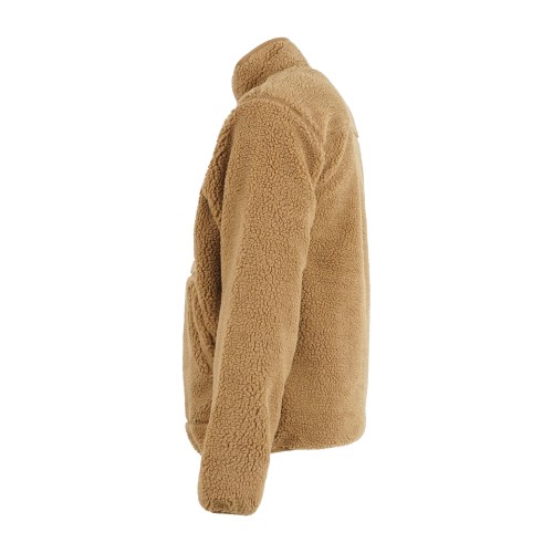 Dickies - Giubbotto marrone Mount hope fleece in pile con patch logo sul petto 2