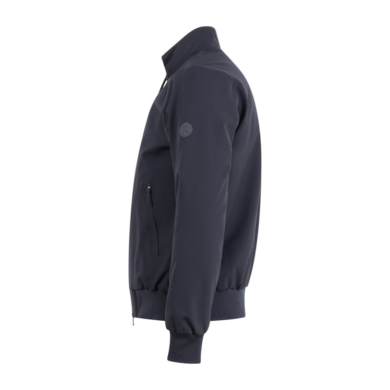 People of Shibuya - Giubbotto blu con patch logo gommato per uomo | shibuya