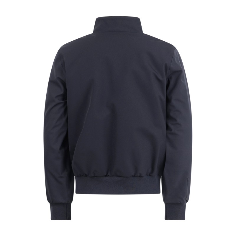 People of Shibuya - Giubbotto blu con patch logo gommato per uomo | shibuya