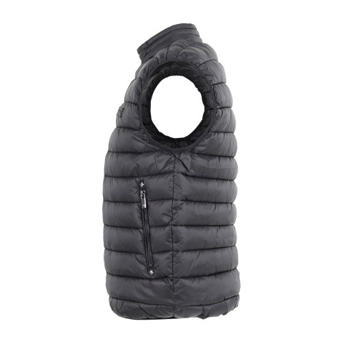 Richmond X - Gilet nero Sima con collo alto con bottoni per uomo | uma25156pi 2