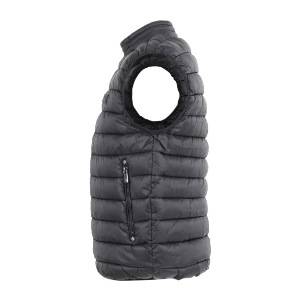 Richmond X - Gilet nero Sima con collo alto con bottoni per uomo | uma25156pi