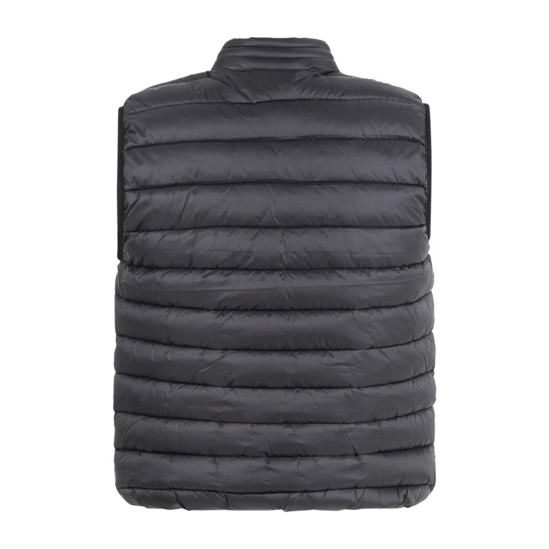 Richmond X - Gilet nero Sima con collo alto con bottoni per uomo | uma25156pi