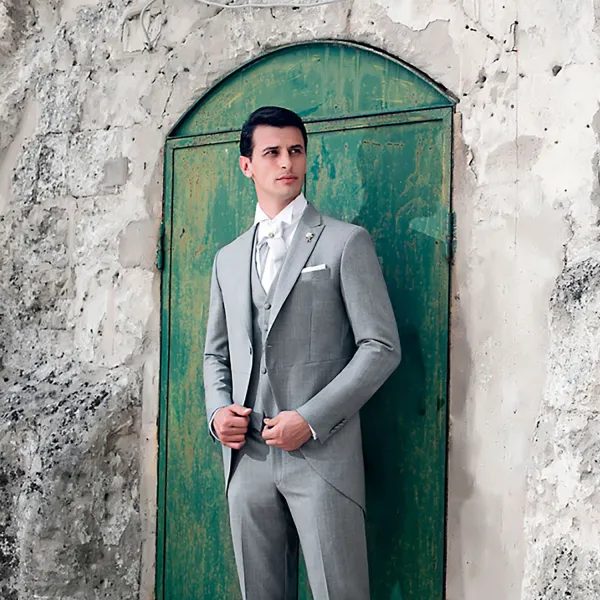 Angelo Toma - Abito tight grigio per uomo | 