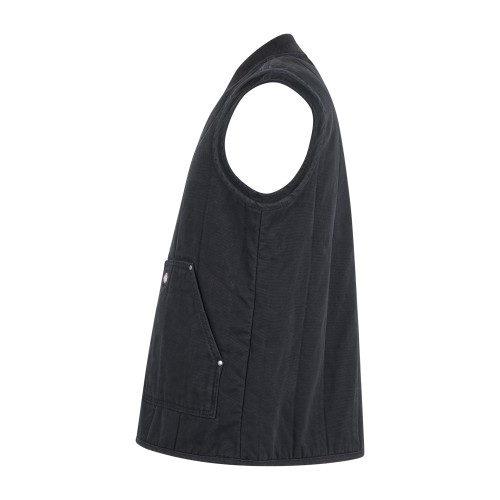 Dickies - Gilet nero Quilted in canvas trapuntato per uomo | dk0a8704blk1 2