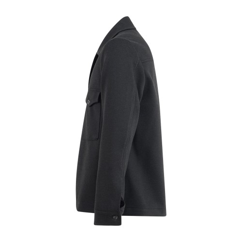 Officina36 - Giacca overshirt nero in lana per uomo | 0768900373 antracite 2