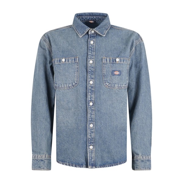Dickies - Camicia denim Mechanic in jeans per uomo | dk0a87pxl231 Dickies - Camicia denim Mechanic in jeans per uomo | dk0a87pxl231