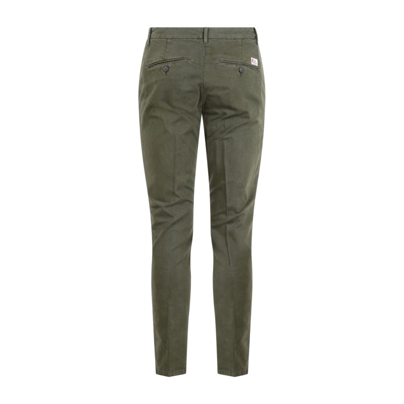 Roy Roger's - Pantalone verde tasca a filo new rolf per uomo | rru013c8700112