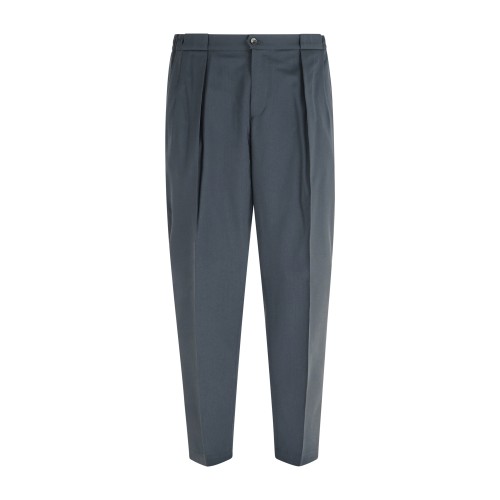 Briglia 1949 - Pantalone verde Portobellos in lana marzotto per uomo |