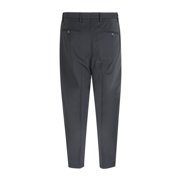 Briglia 1949 - Pantalone nero Portobellos in lana marzotto per uomo |