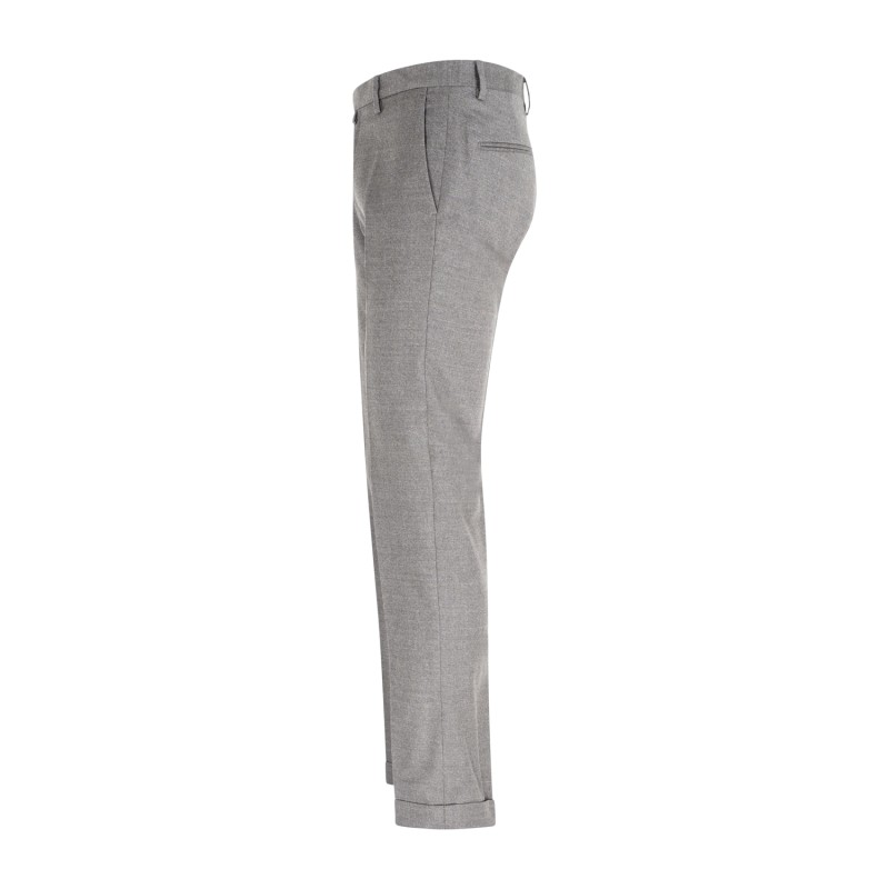 Briglia 1949 - Pantalone marrone Bg03s tasca a filo in lana di Marzotto per