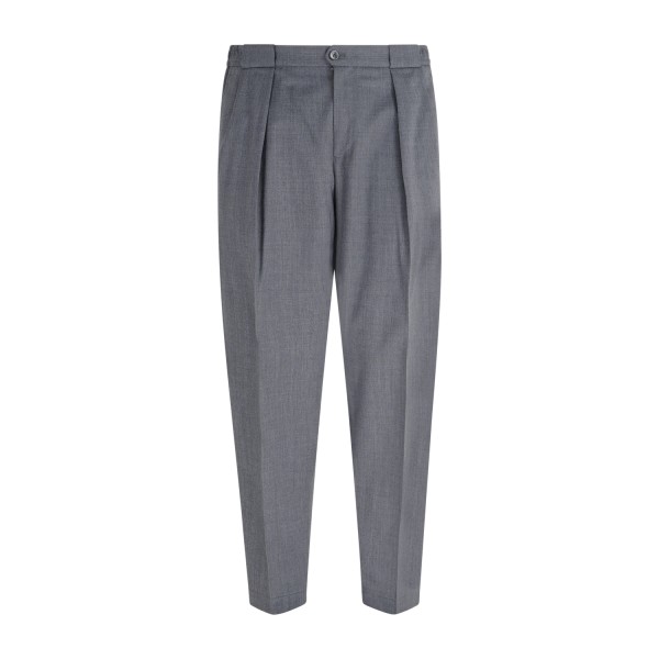 Briglia 1949 - Pantalone grigio Portobellos in lana marzotto per uomo |